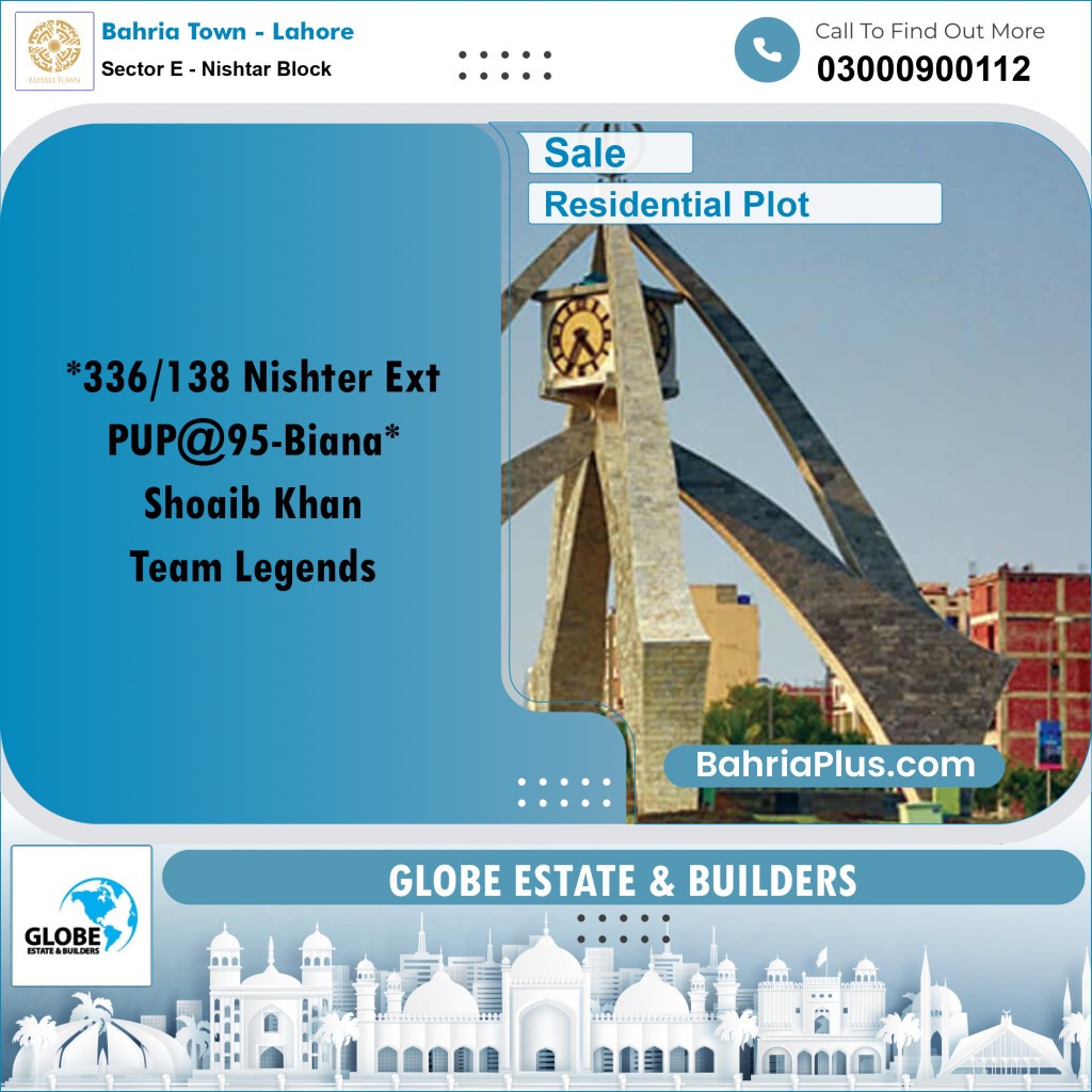 5 Marla Residential Plot for Sale in Sector E - Nishtar Block -  Bahria Town, Lahore - (BP-280815)