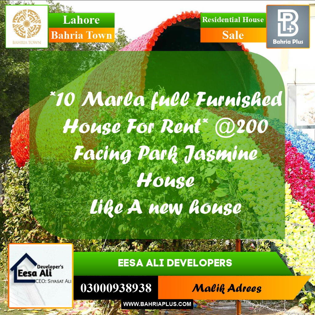 Residential House for Sale in Bahria Town, Lahore - (BP-280837)