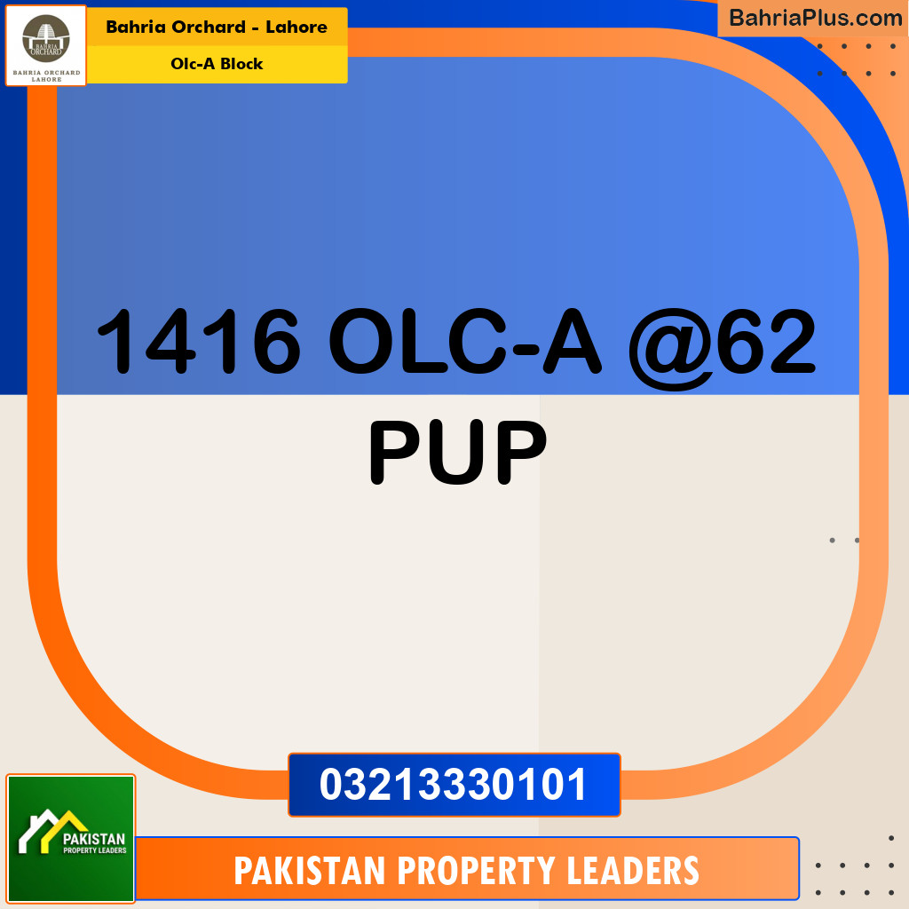 5 Marla Residential Plot for Sale in OLC-A Block -  Bahria Orchard, Lahore - (BP-281089)