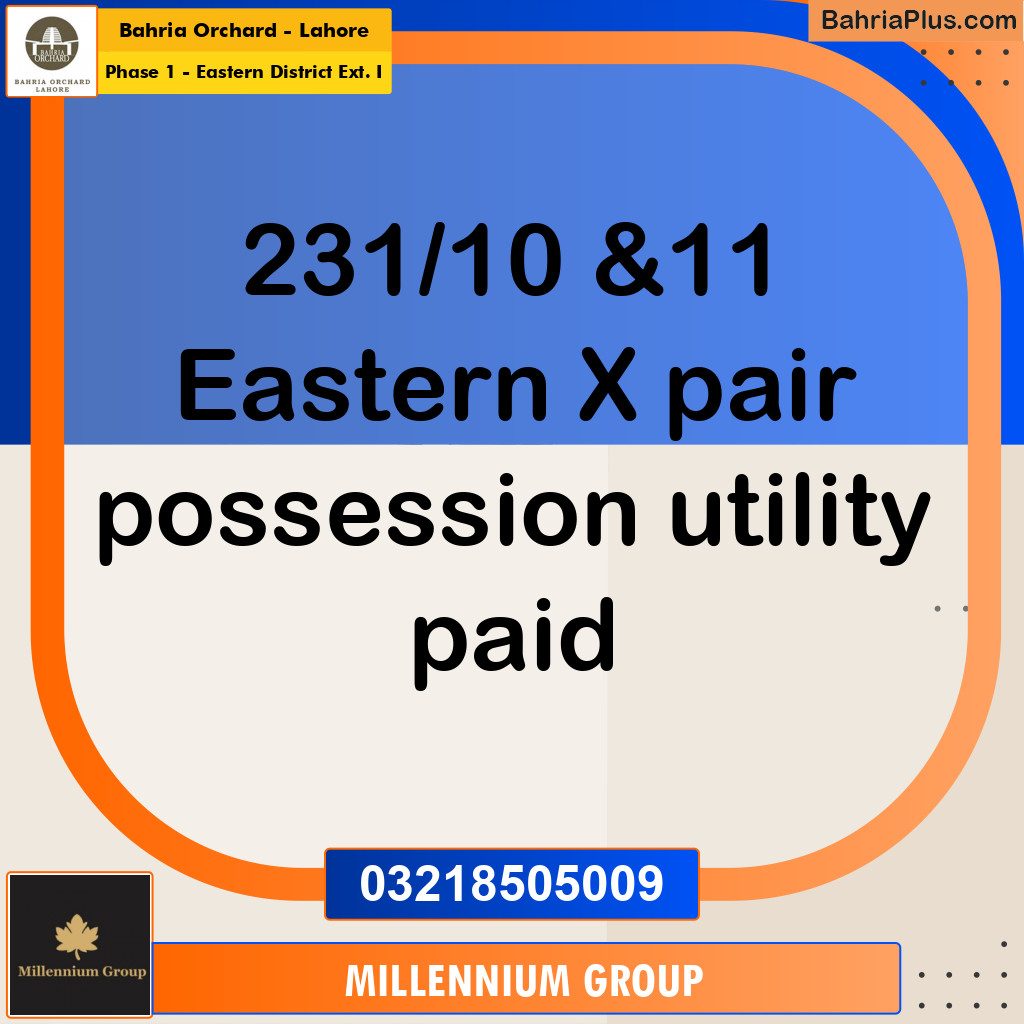 5 Marla Residential Plot for Sale in Phase 1 - Eastern District Ext. I -  Bahria Orchard, Lahore - (BP-281095)