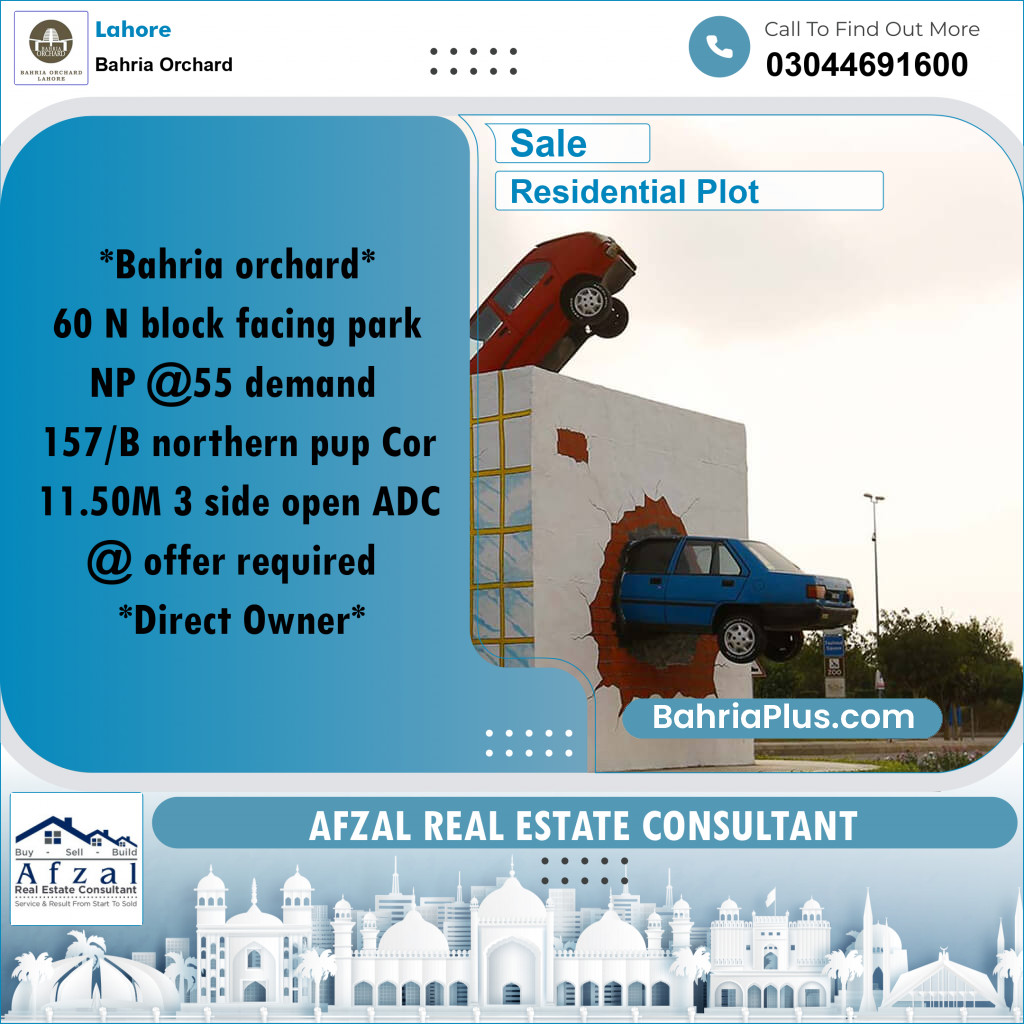 Residential Plot for Sale in Bahria Orchard, Lahore - (BP-281276)