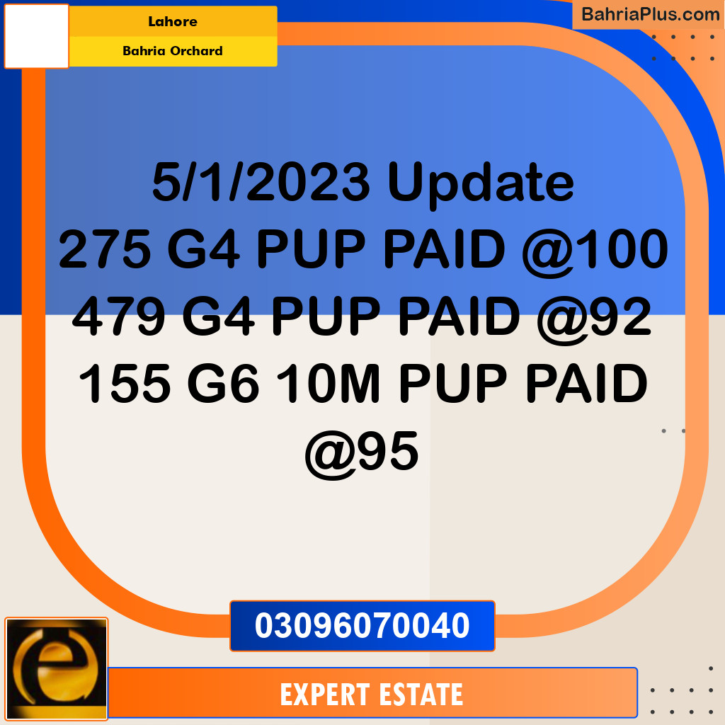 10 Marla Residential Plot for Sale in Bahria Orchard, Lahore - (BP-281348)