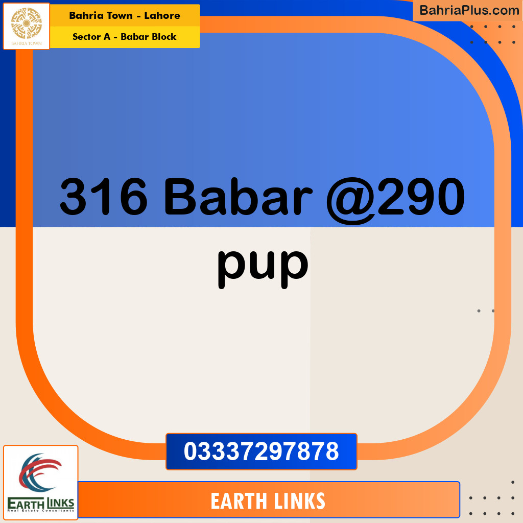 1 Kanal Residential Plot for Sale in Sector A - Babar Block -  Bahria Town, Lahore - (BP-281453)