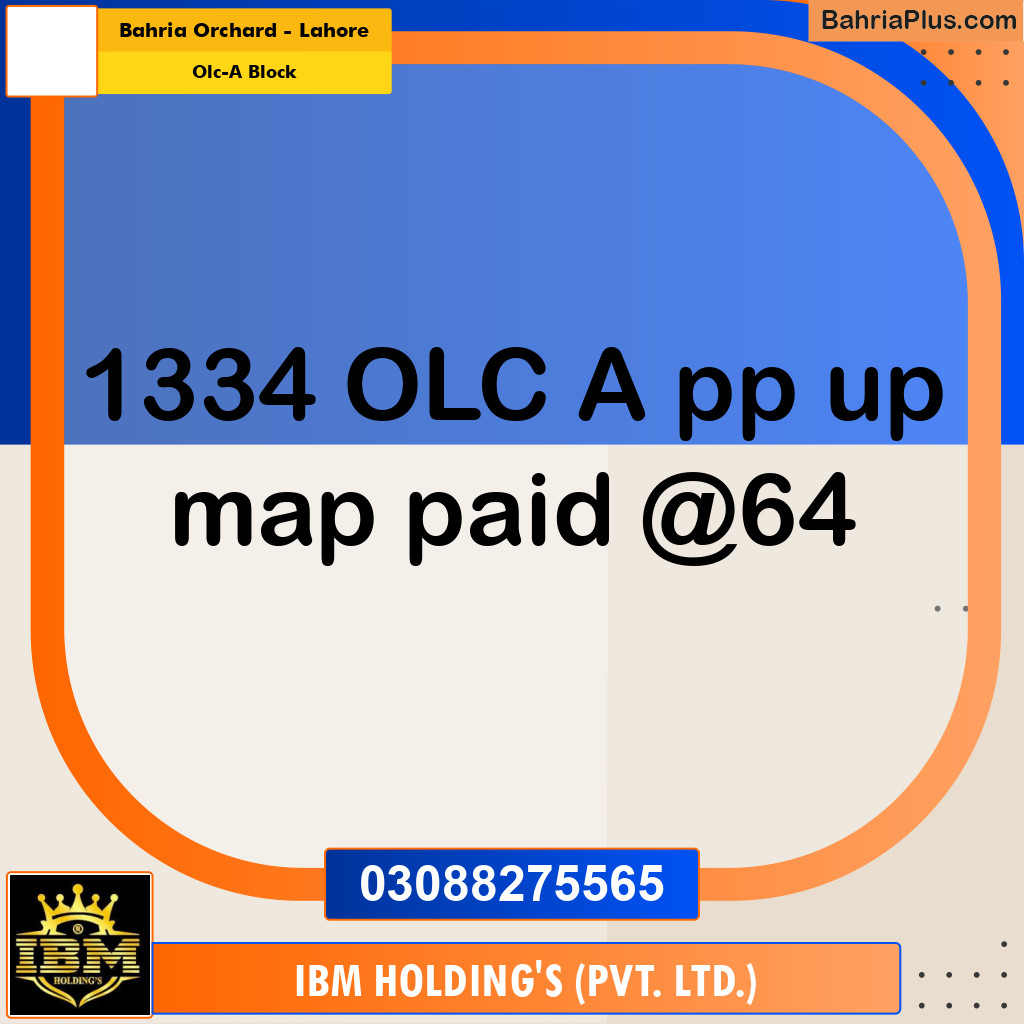 5 Marla Residential Plot for Sale in OLC-A Block -  Bahria Orchard, Lahore - (BP-281523)