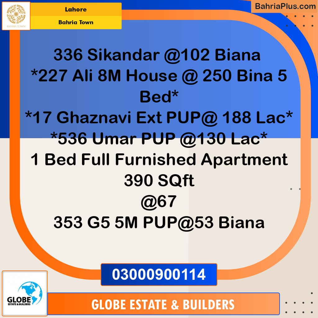 Residential Plot for Sale in Bahria Town, Lahore - (BP-281728)