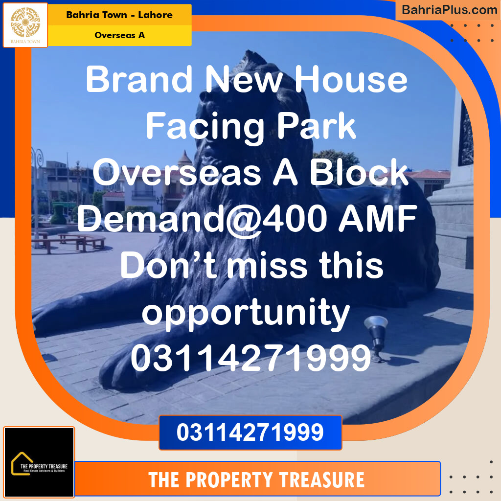 10 Marla Residential House for Sale in Overseas A -  Bahria Town, Lahore - (BP-281778)