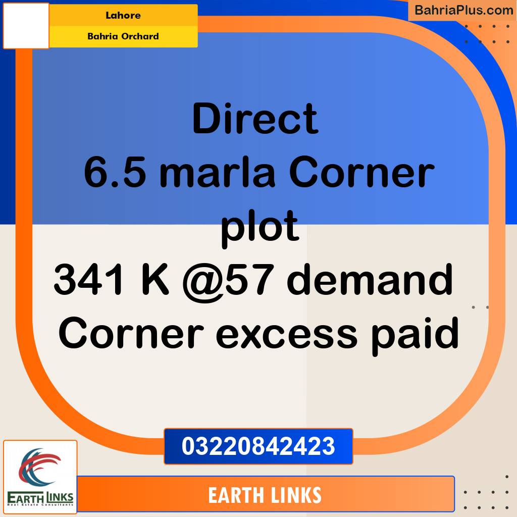 Residential Plot for Sale in Bahria Orchard, Lahore - (BP-281893)