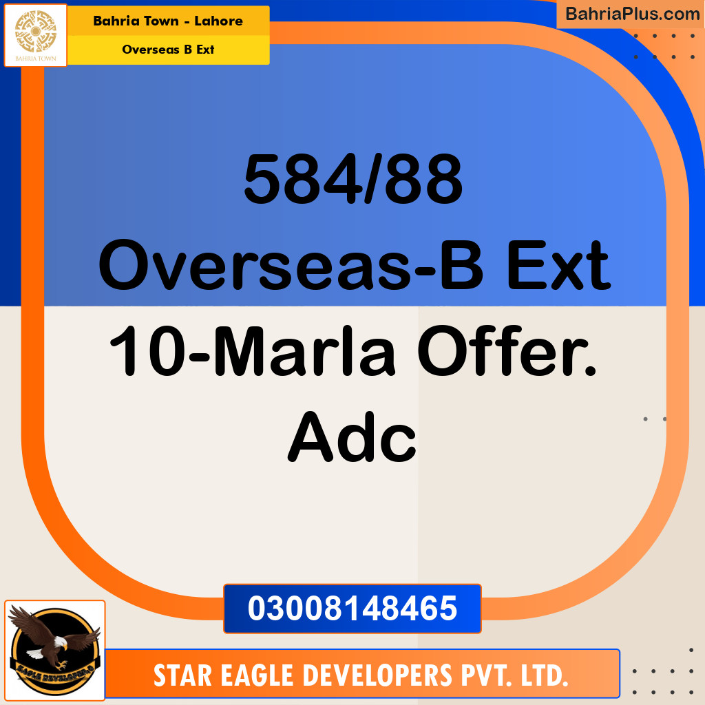 10 Marla Residential Plot for Sale in Overseas B Ext -  Bahria Town, Lahore - (BP-281916)