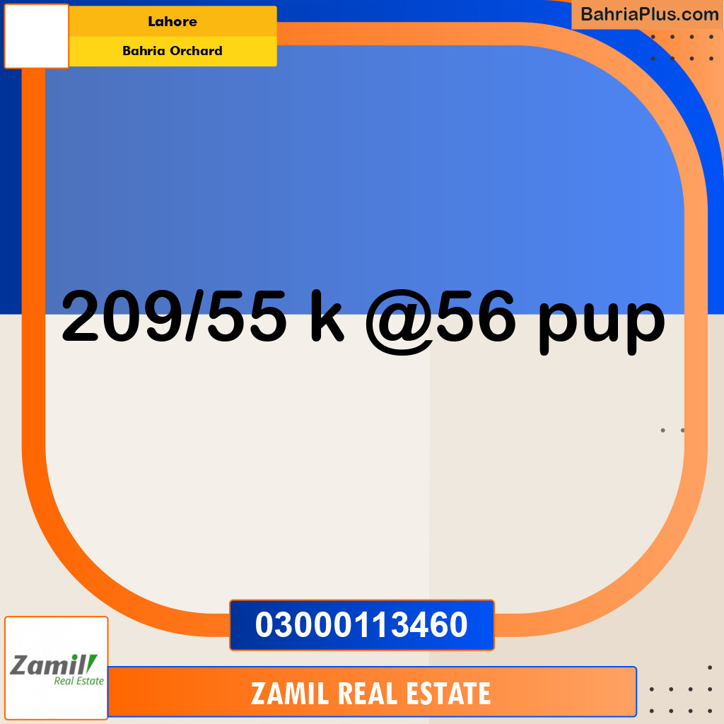Residential Plot for Sale in Bahria Orchard, Lahore - (BP-282121)