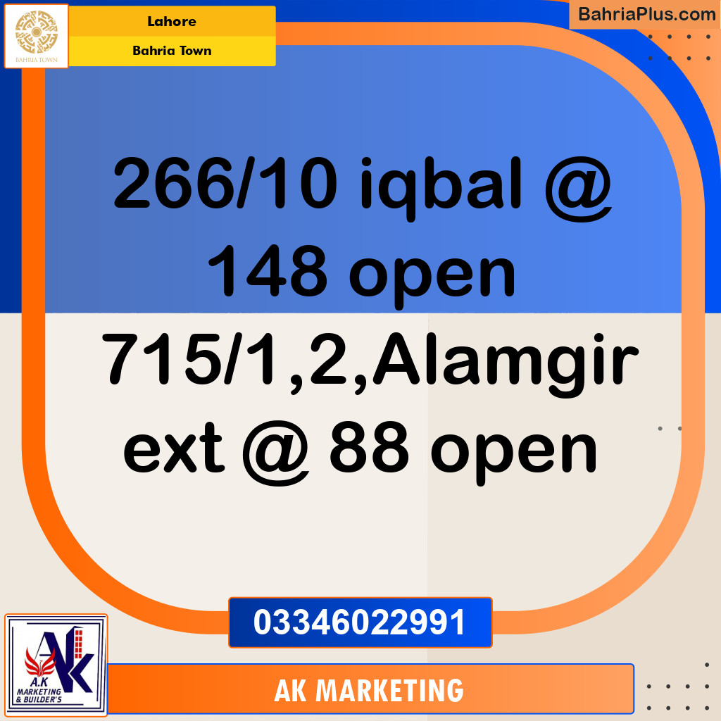 10 Marla Residential Plot for Sale in Bahria Town, Lahore - (BP-282322)