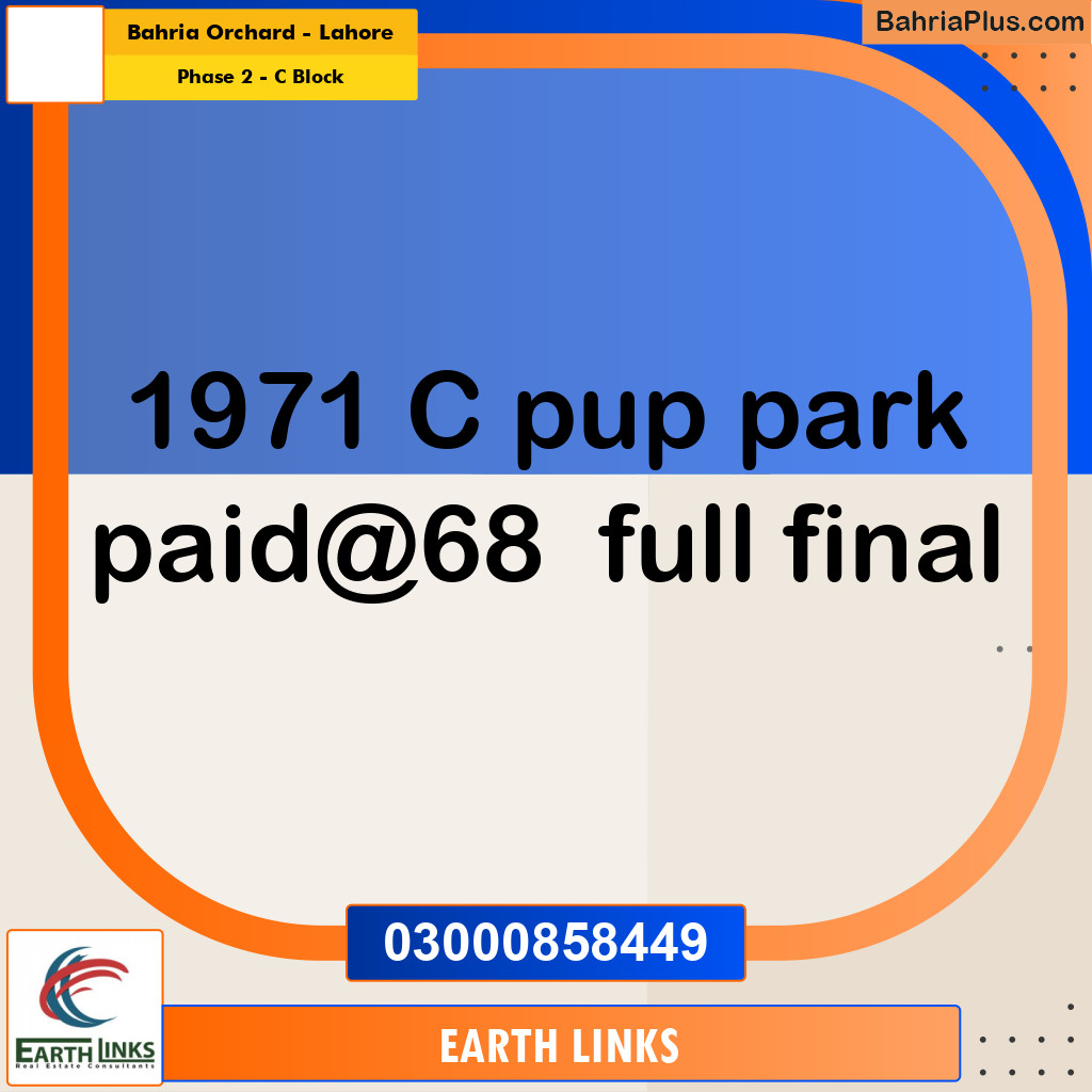 5 Marla Residential Plot for Sale in Phase 2 - C Block -  Bahria Orchard, Lahore - (BP-282345)