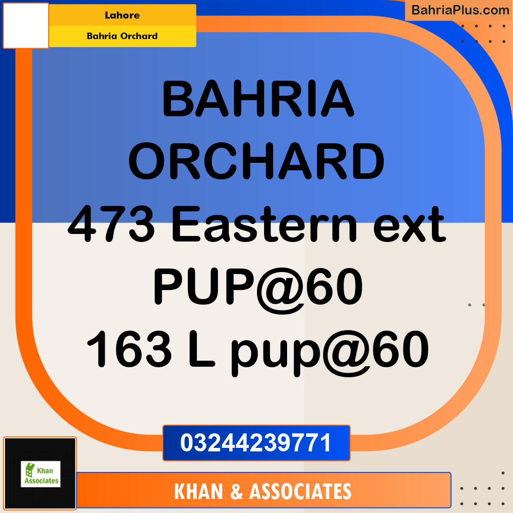 Residential Plot for Sale in Bahria Orchard, Lahore - (BP-282363)