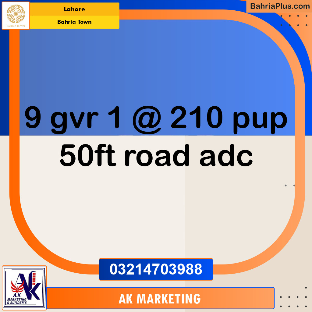 Residential Plot for Sale in Bahria Town, Lahore - (BP-282459)