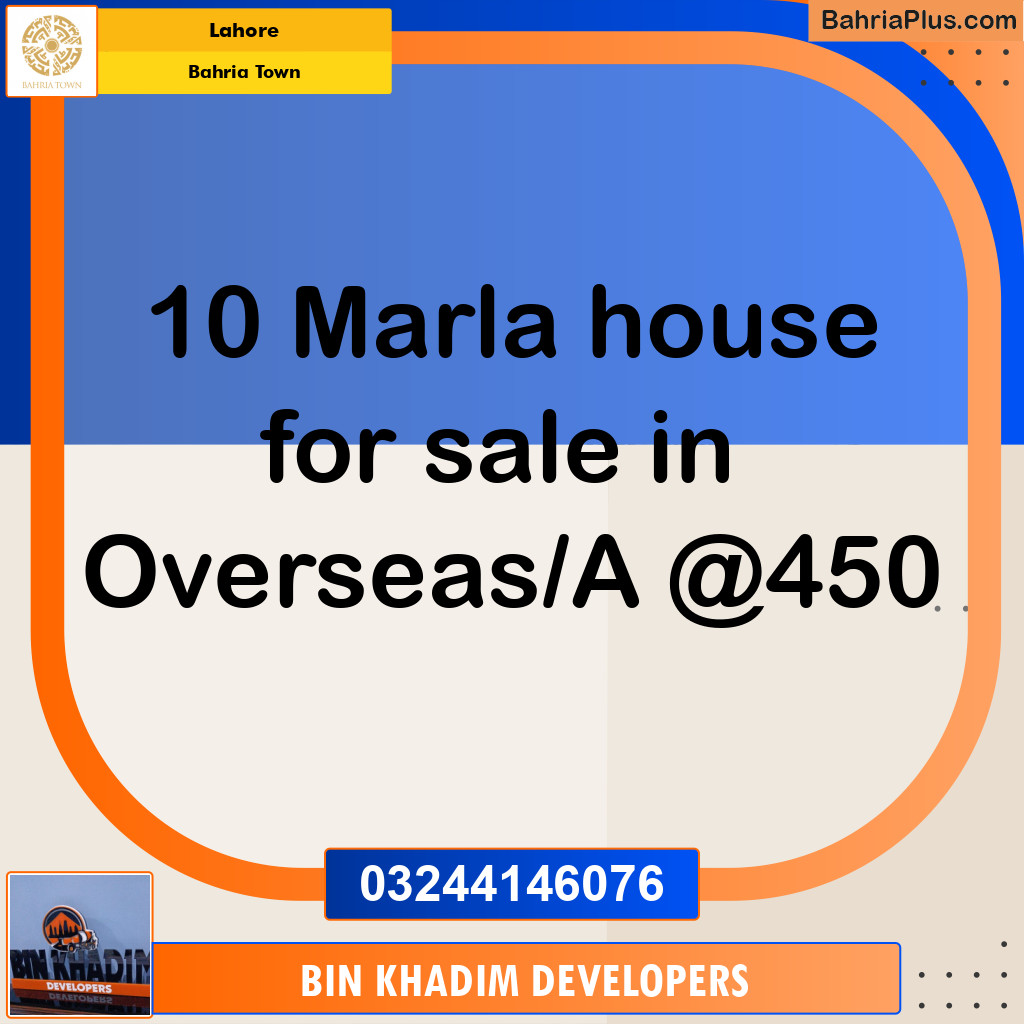 Residential House for Sale in Bahria Town, Lahore - (BP-282641)