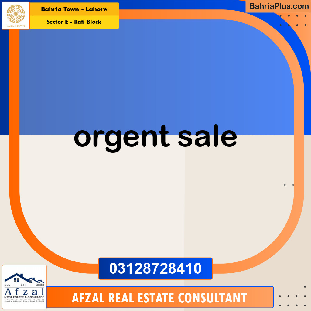 10 Marla Residential House for Rent in Sector E - Rafi Block -  Bahria Town, Lahore - (BP-283004)