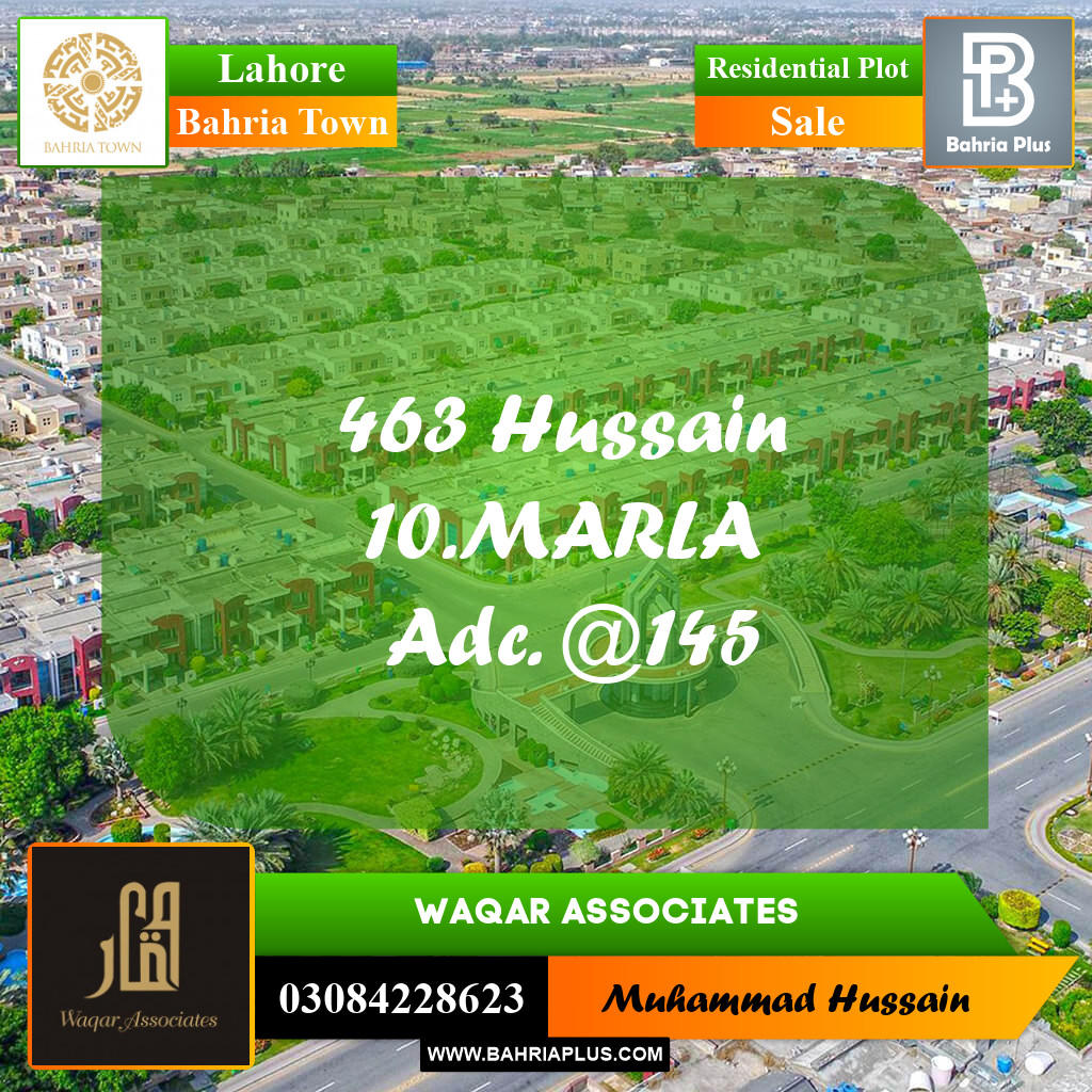 Residential Plot for Sale in Bahria Town, Lahore - (BP-283281)
