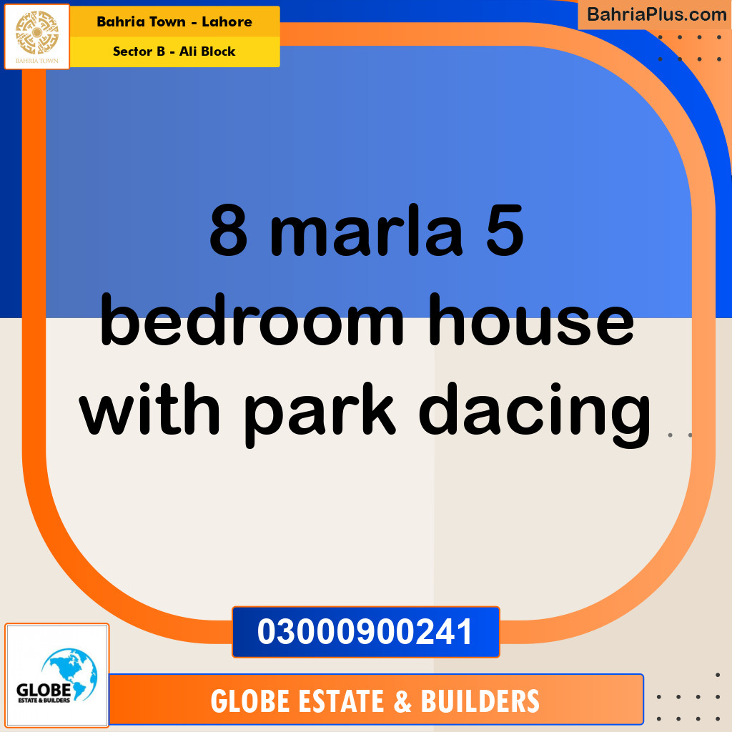 8 Marla Residential House for Sale in Sector B - Ali Block -  Bahria Town, Lahore - (BP-283296)