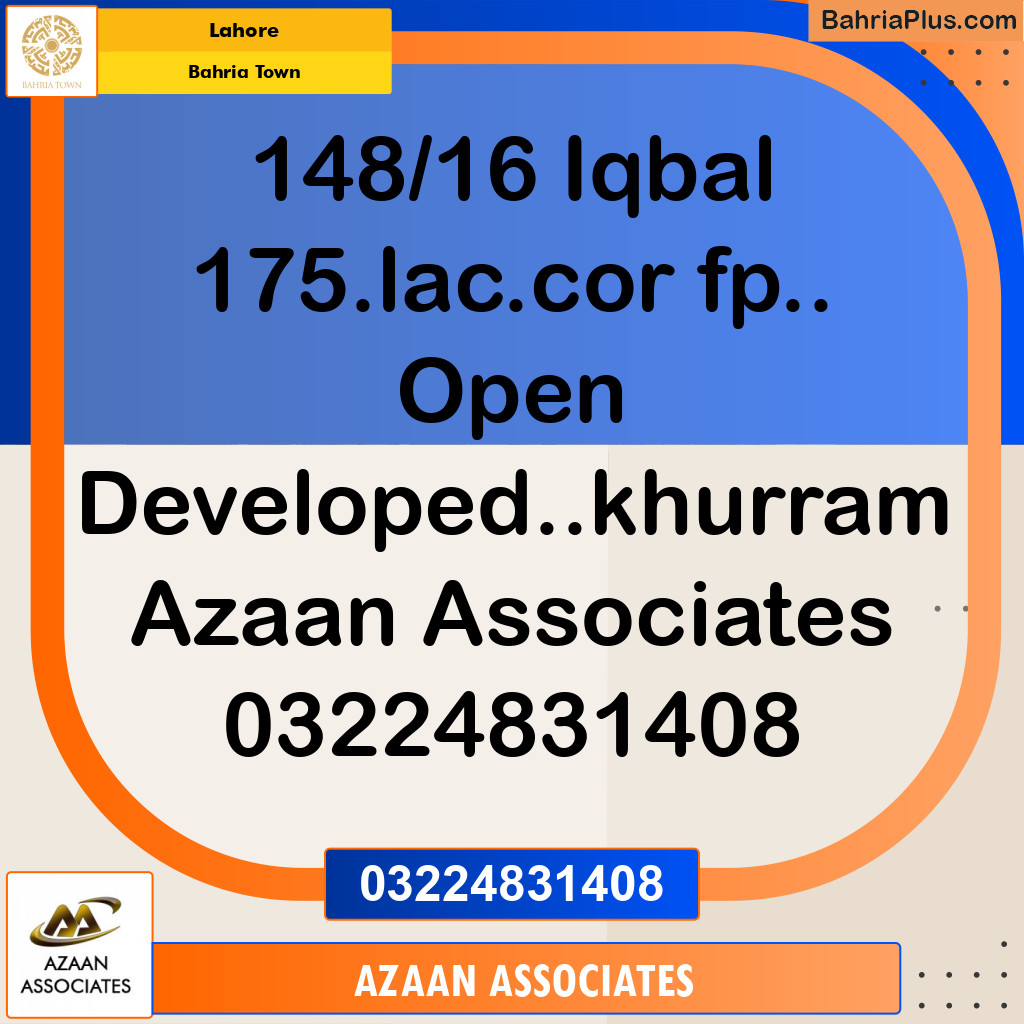 Residential Plot for Sale in Bahria Town, Lahore - (BP-283327)