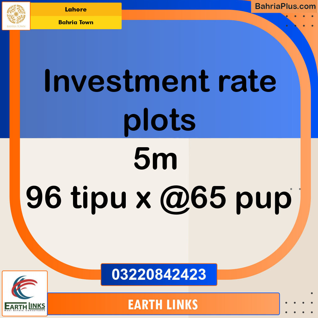 Residential Plot for Sale in Bahria Town, Lahore - (BP-283349)