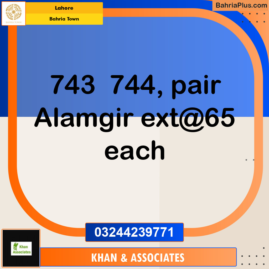 Residential Plot for Sale in Bahria Town, Lahore - (BP-283360)