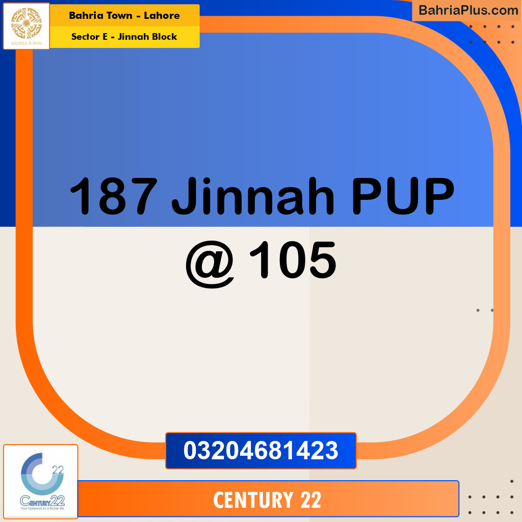 5 Marla Residential Plot for Sale in Sector E - Jinnah Block -  Bahria Town, Lahore - (BP-283513)