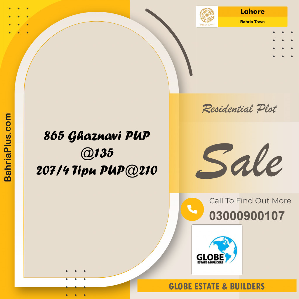 Residential Plot for Sale in Bahria Town, Lahore - (BP-283595)