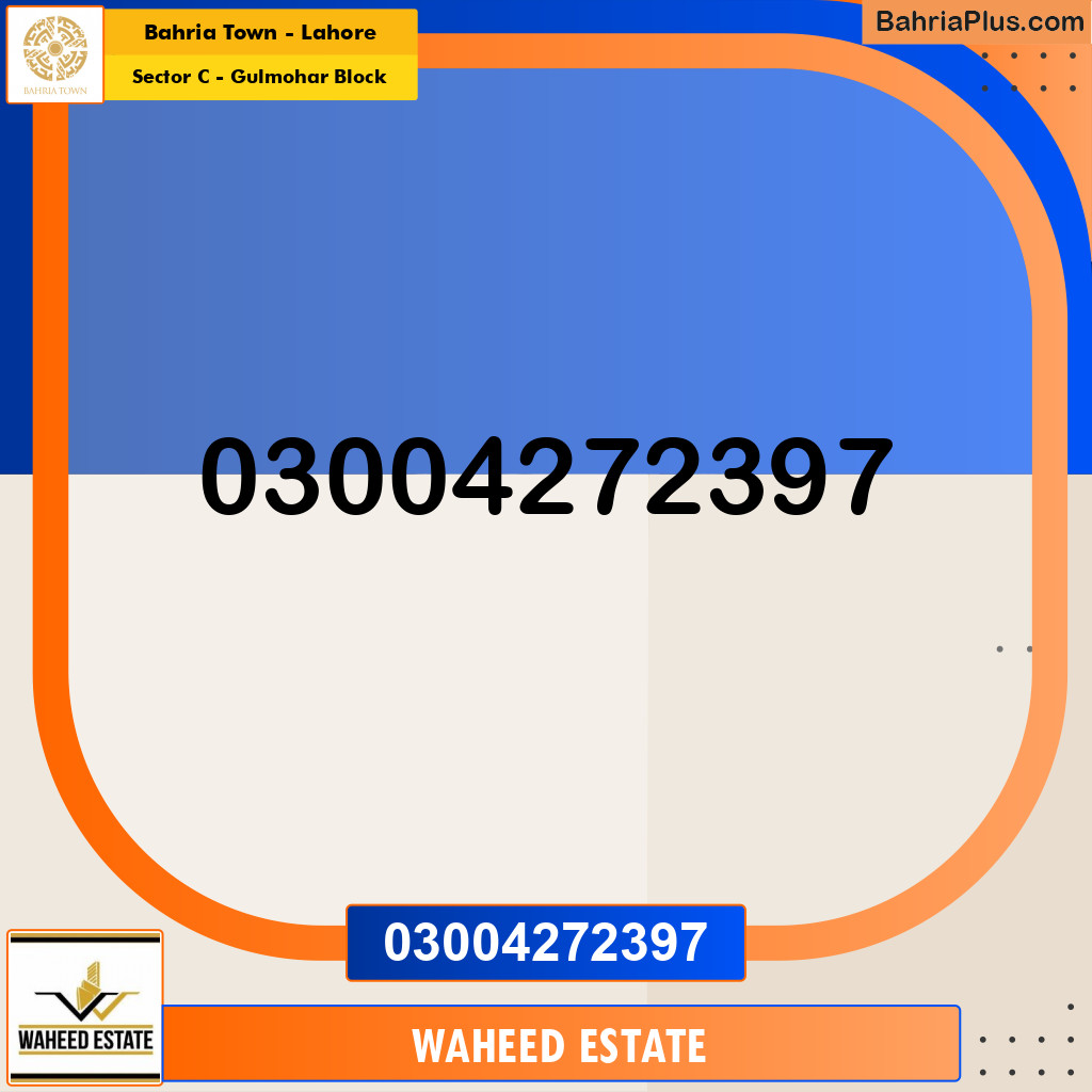10 Marla Residential Plot for Sale in Sector C - Gulmohar Block -  Bahria Town, Lahore - (BP-283653)