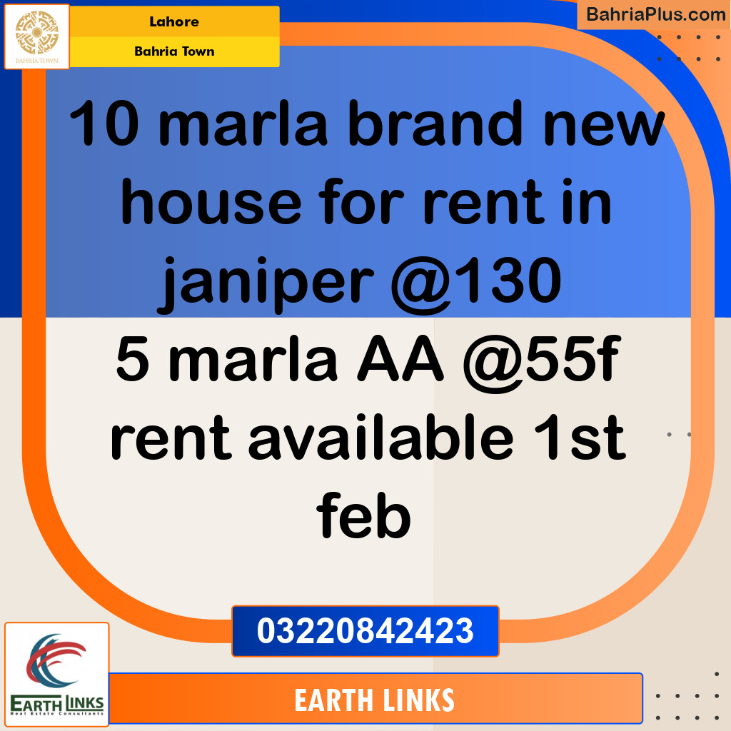 Residential House for Rent in Bahria Town, Lahore - (BP-283779)