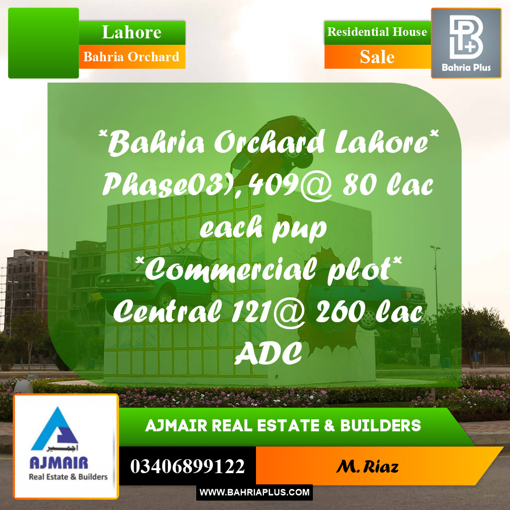 Residential House for Sale in Bahria Orchard, Lahore - (BP-283813)