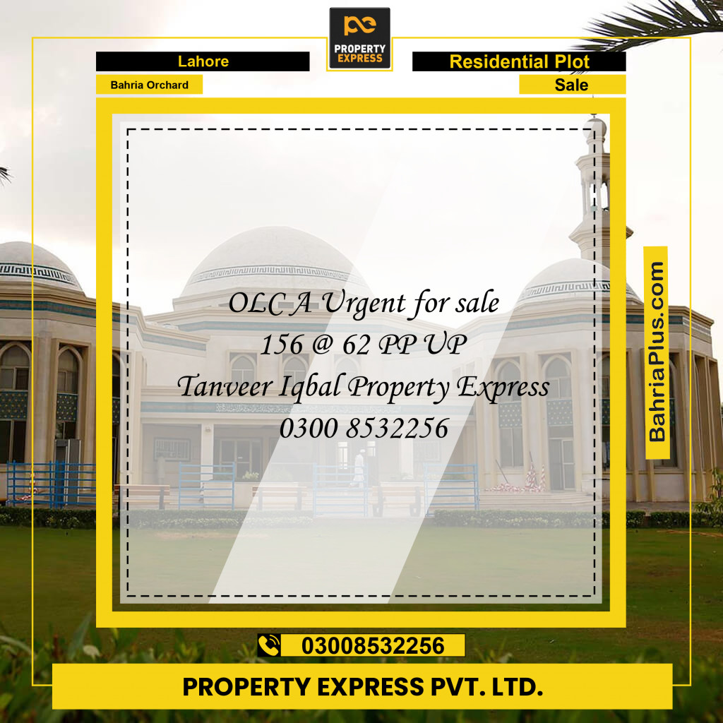 Residential Plot for Sale in Bahria Orchard, Lahore - (BP-284017)