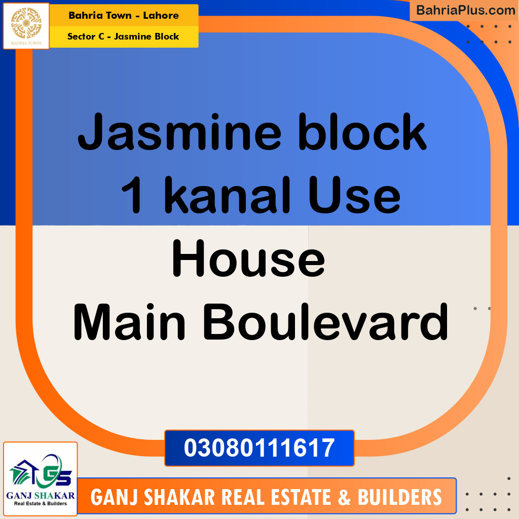 1 Kanal Residential House for Sale in Sector C - Jasmine Block -  Bahria Town, Lahore - (BP-284020)