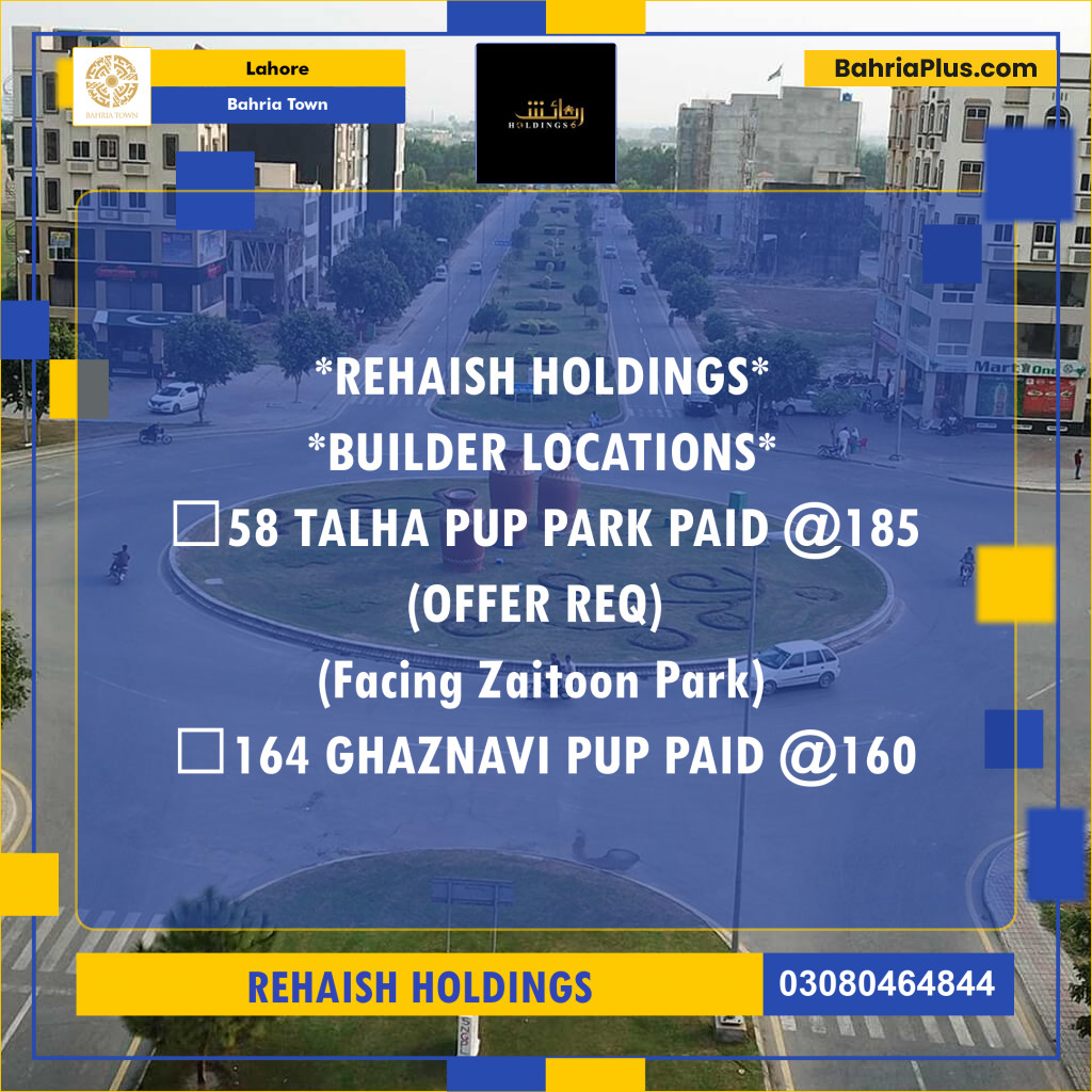 Residential Plot for Sale in Bahria Town, Lahore - (BP-284089)