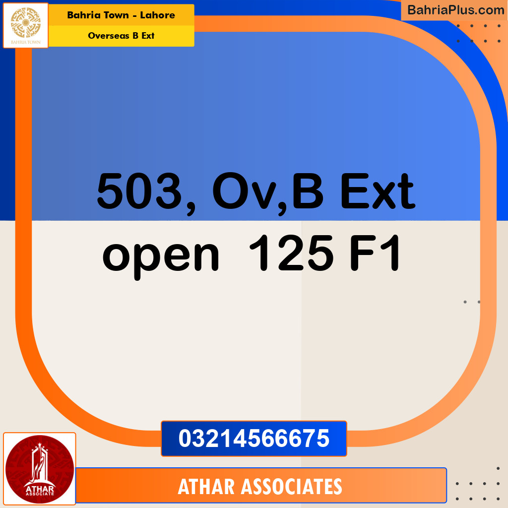 10 Marla Residential Plot for Sale in Overseas B Ext -  Bahria Town, Lahore - (BP-284157)