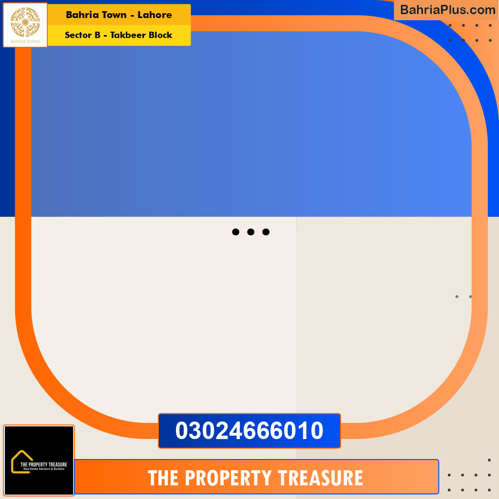 10 Marla Residential House for Sale in Sector B - Takbeer Block -  Bahria Town, Lahore - (BP-284175)