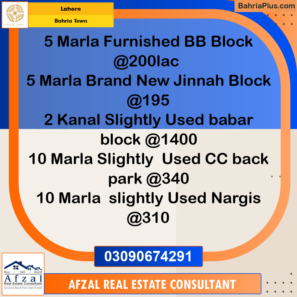 Residential House for Sale in Bahria Town, Lahore - (BP-284255)
