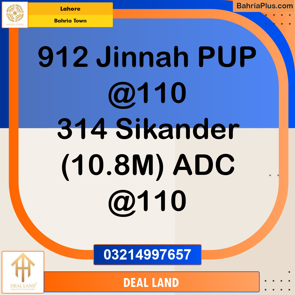 Residential Plot for Sale in Bahria Town, Lahore - (BP-284343)