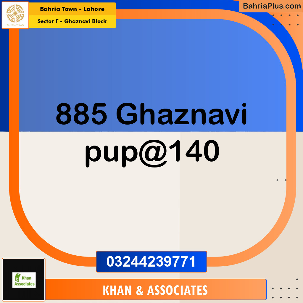 10 Marla Residential Plot for Sale in Sector F - Ghaznavi Block -  Bahria Town, Lahore - (BP-284345)