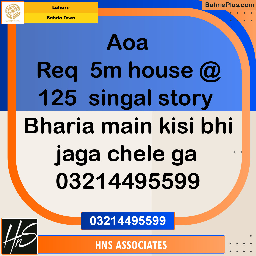 Residential House for Sale in Bahria Town, Lahore - (BP-284409)