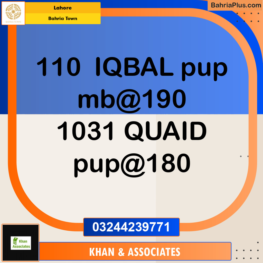 Residential Plot for Sale in Bahria Town, Lahore - (BP-284420)