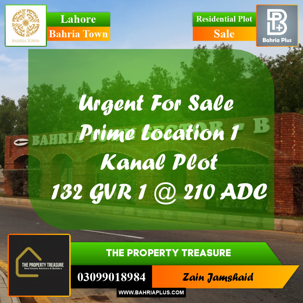 Residential Plot for Sale in Bahria Town, Lahore - (BP-284444)