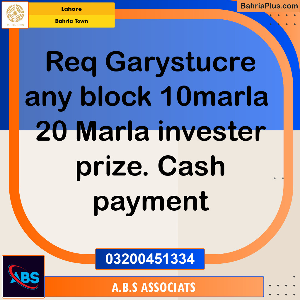 Residential House for Sale in Bahria Town, Lahore - (BP-284513)