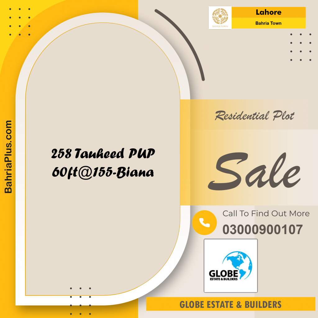 Residential Plot for Sale in Bahria Town, Lahore - (BP-284555)