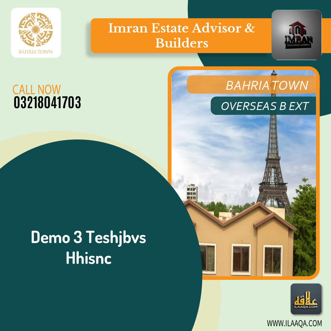 20 Marla Residential Plot for Sale in Overseas B Ext -  Bahria Town, Lahore - (BP-284815)