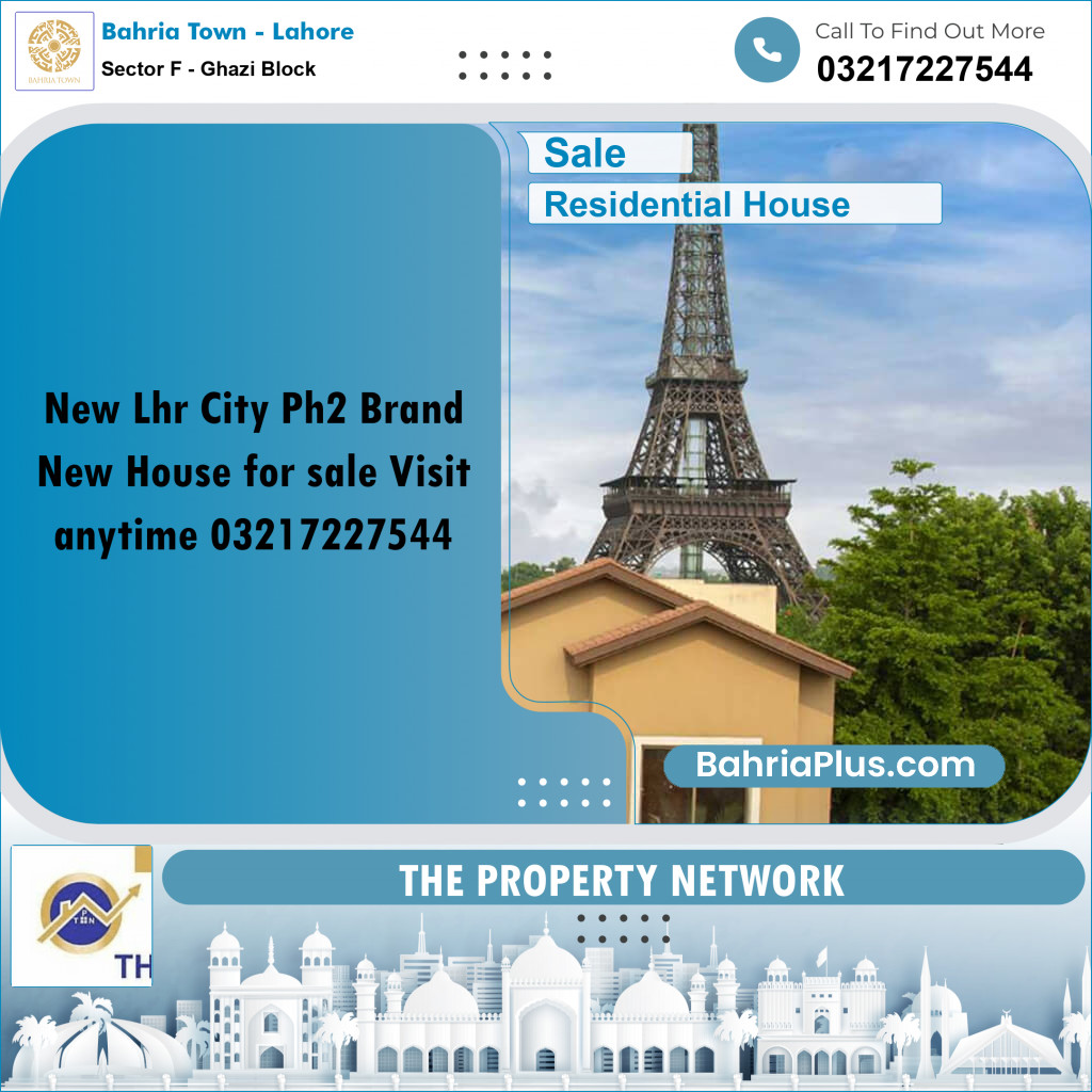 5 Marla Residential House for Sale in Sector F - Ghazi Block -  Bahria Town, Lahore - (BP-284922)