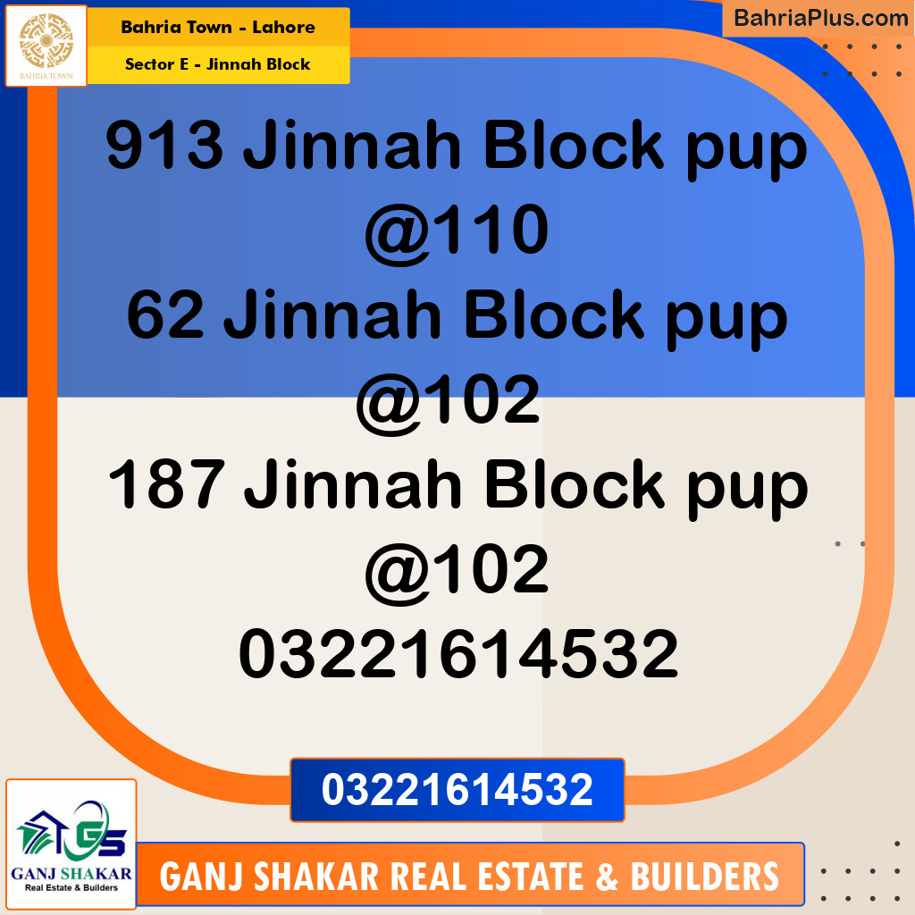 5 Marla Residential Plot for Sale in Sector E - Jinnah Block -  Bahria Town, Lahore - (BP-284966)