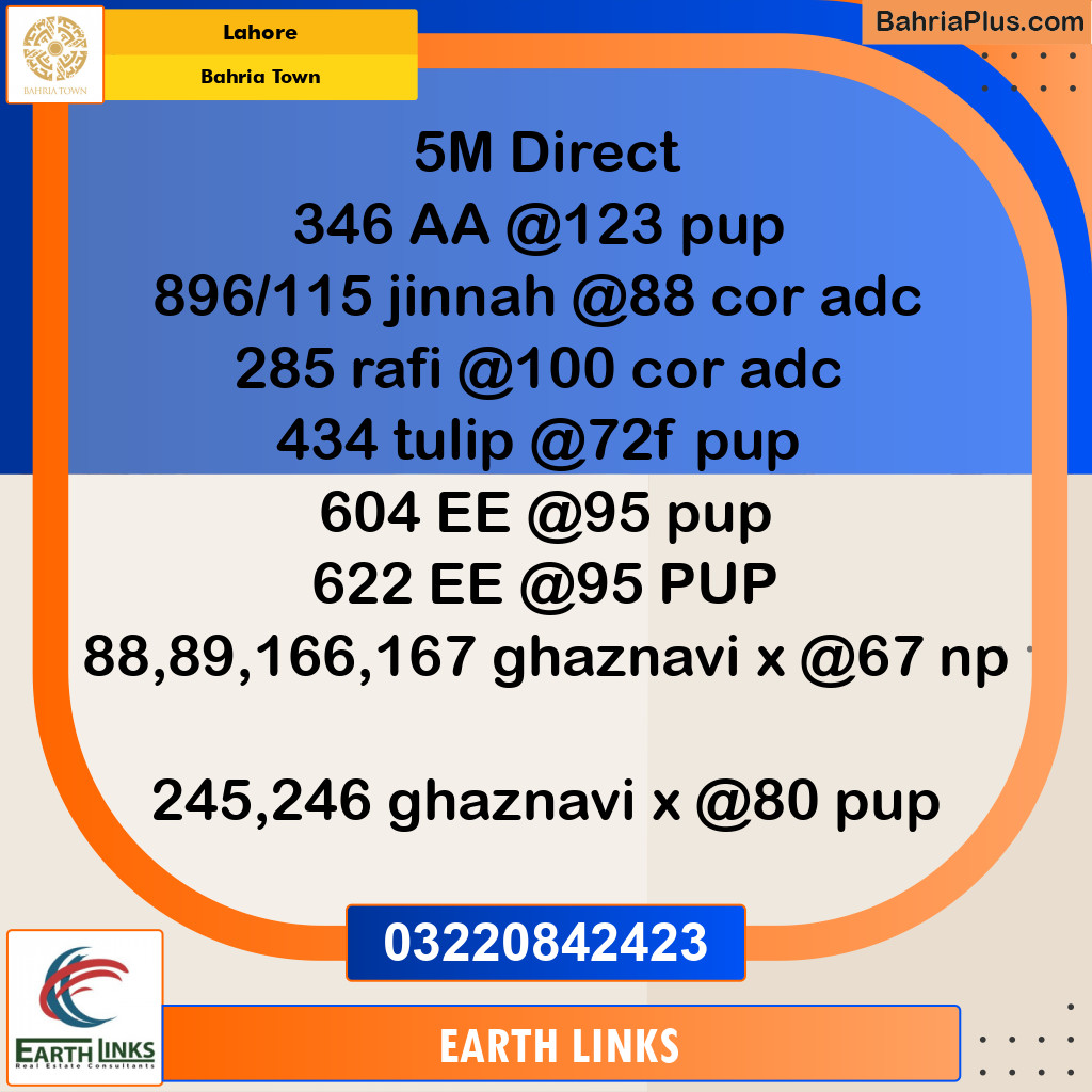 Residential Plot for Sale in Bahria Town, Lahore - (BP-285000)