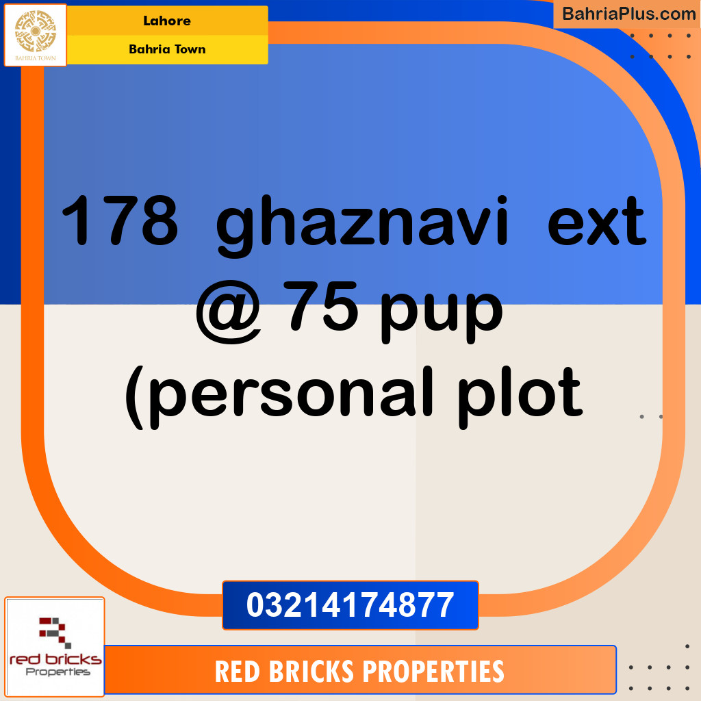 Residential Plot for Sale in Bahria Town, Lahore - (BP-285014)