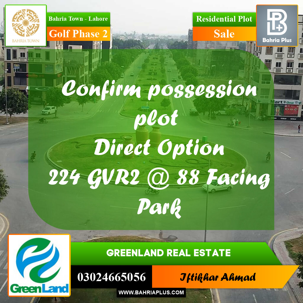 10 Marla Residential Plot for Sale in Golf Phase 2 -  Bahria Town, Lahore - (BP-285076)
