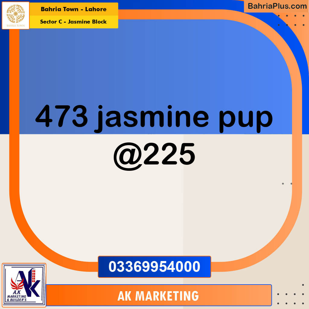 1 Kanal Residential Plot for Sale in Sector C - Jasmine Block -  Bahria Town, Lahore - (BP-285119)