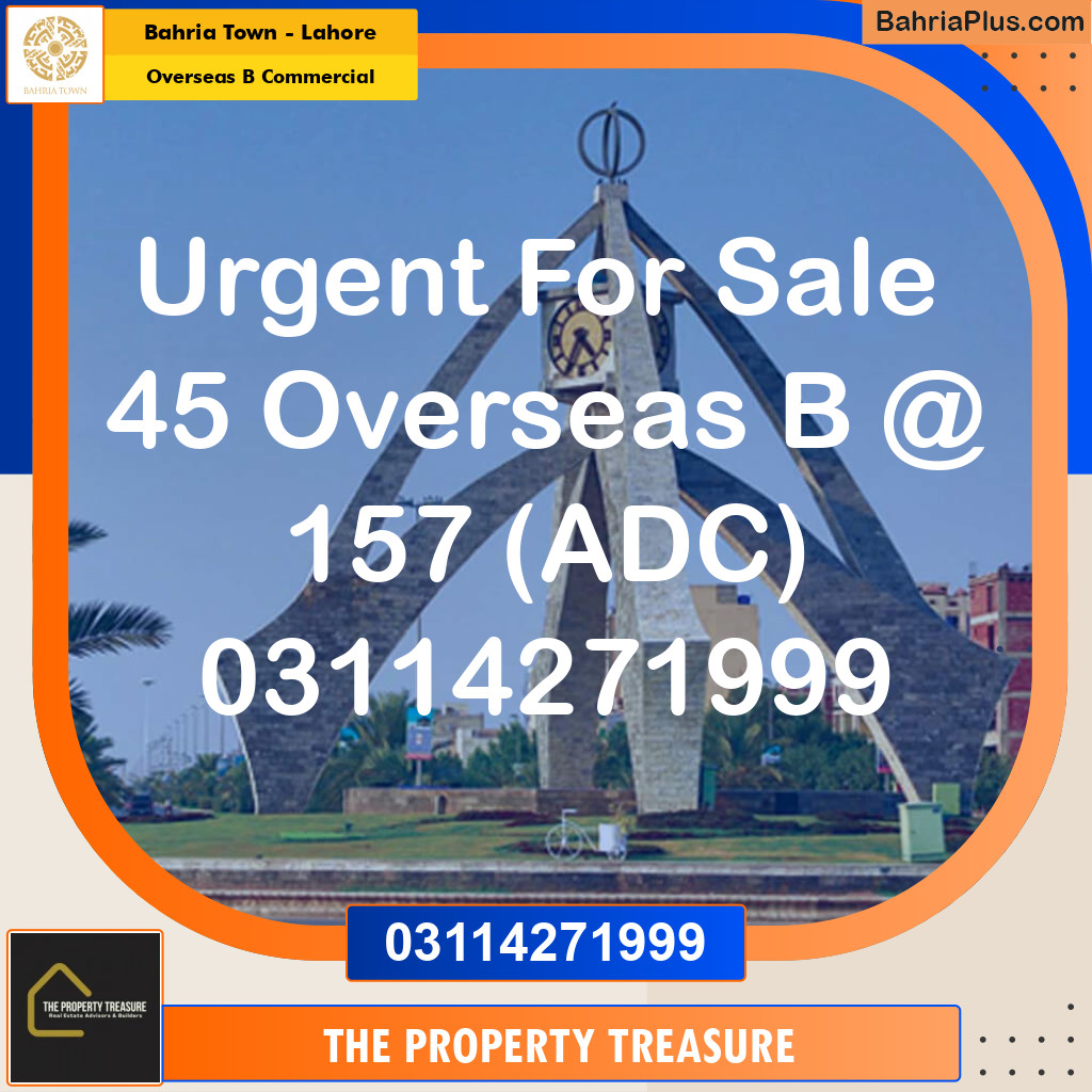 3 Marla Commercial Plot for Sale in Overseas B Commercial -  Bahria Town, Lahore - (BP-285143)